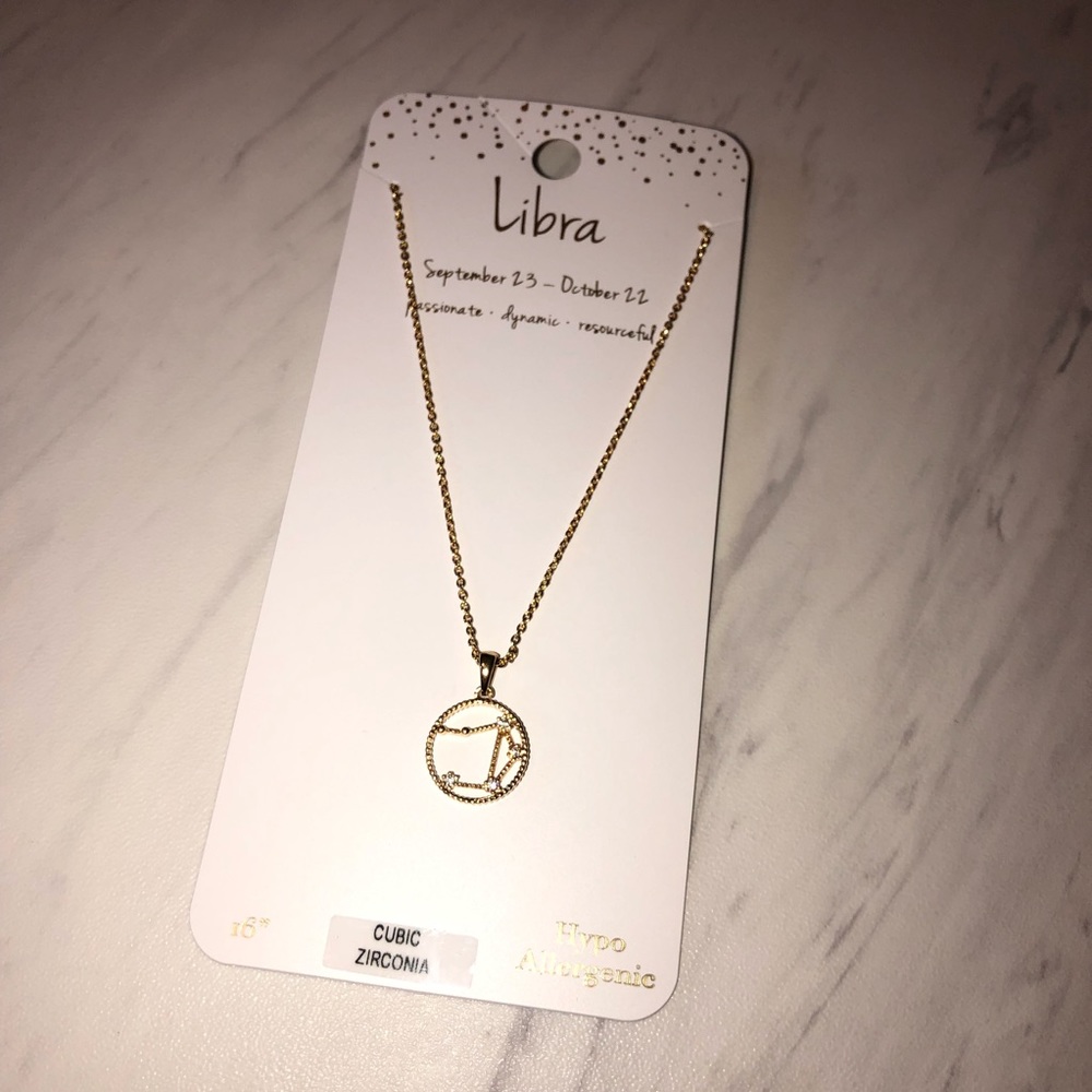 Libra Zodiac Constellation Necklace New